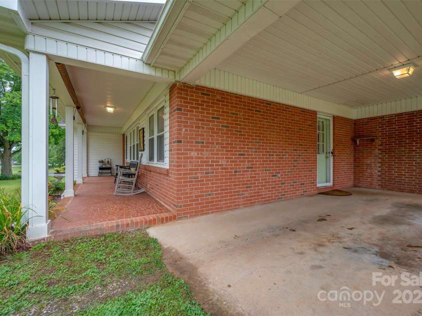 1761 Oak Grove Church Road, Ellenboro, NC 28040.  MLS# CAR4259419, YatesRealty ID 24431. Carport View