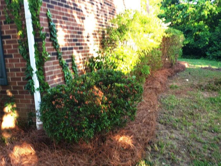 8835 Hunter Ridge Drive, Charlotte, NC 28226.  MLS# CAR4251538, YatesRealty ID 24436. Side view  with a spacious area between buildings