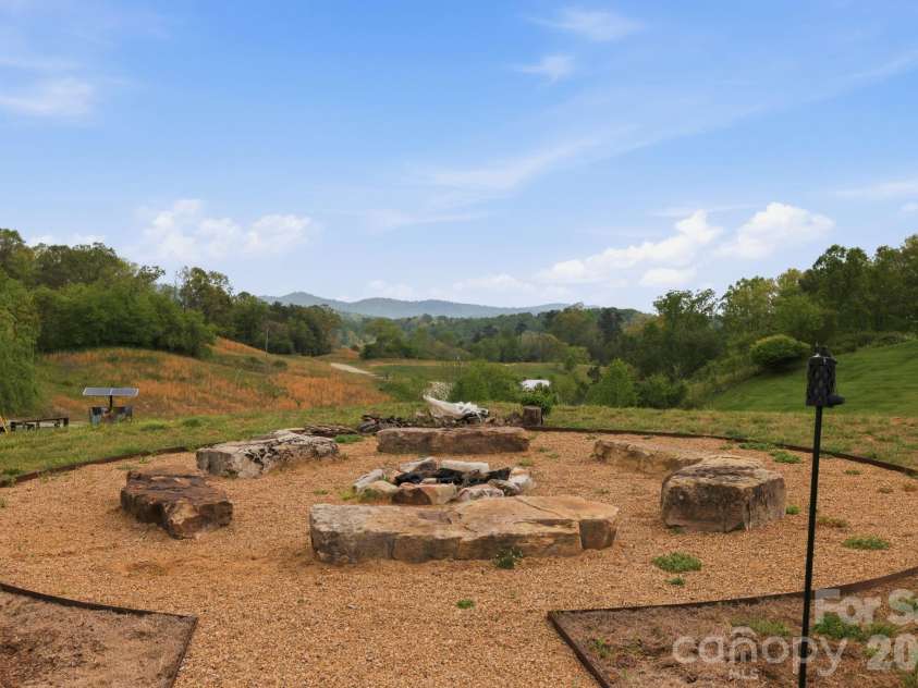 244 Westridge Farm Road, Asheville, NC 28804.  MLS# CAR4371030, YatesRealty ID 24441. Community firepit on Westridge Farm Rd