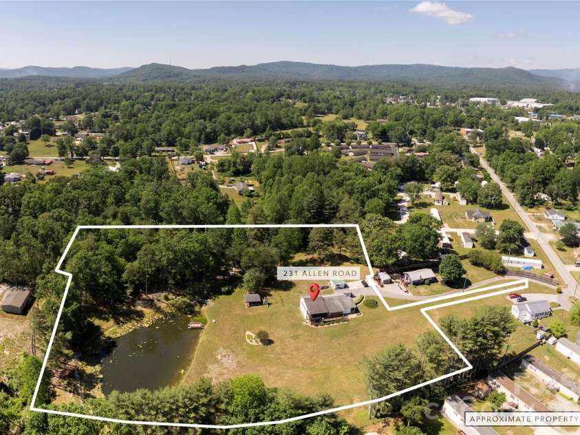 231 Allen Road, East Flat Rock, NC 28726.  MLS# CAR4381242, YatesRealty ID 24446. 