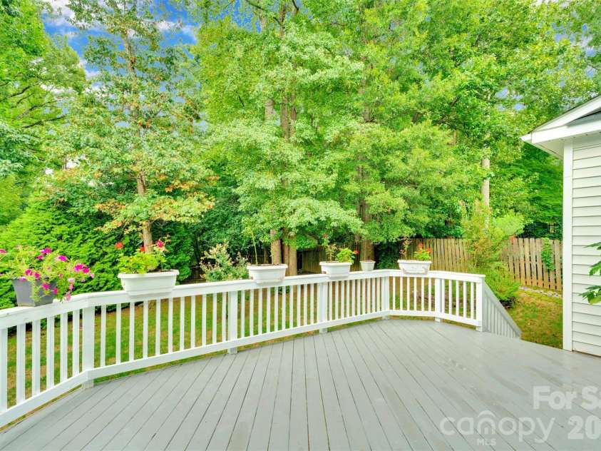 10837 Wilklee Drive, Charlotte, NC 28277.  MLS# CAR4291403, YatesRealty ID 2445. Deck area over looking your own private back yard