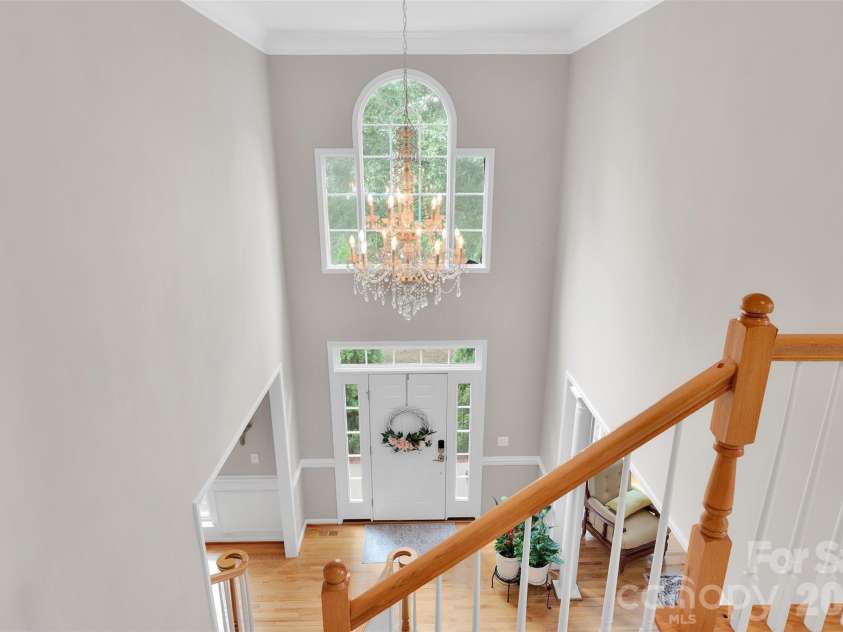 10837 Wilklee Drive, Charlotte, NC 28277.  MLS# CAR4291403, YatesRealty ID 2445. View of foyer/entrance from dual staircase 