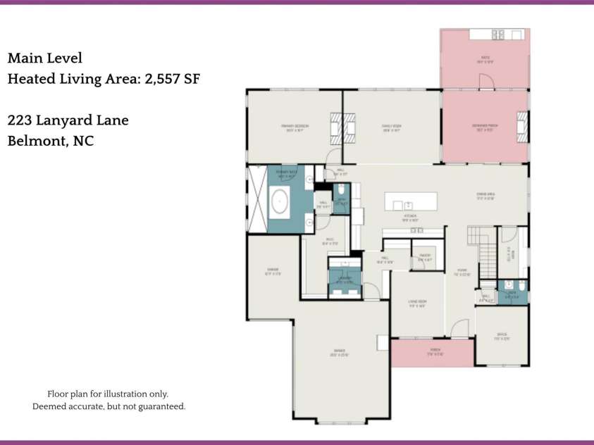 223 Lanyard Lane, Belmont, NC 28012.  MLS# CAR4381964, YatesRealty ID 2445. 