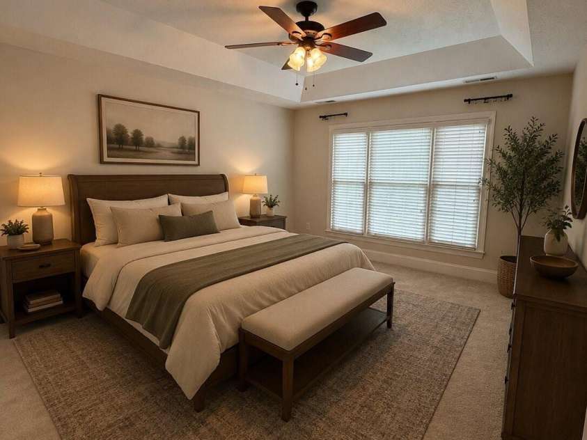 8219 Deer Drive, Harrisburg, NC 28075.  MLS# CAR4372897, YatesRealty ID 24458. Master Bedroom
