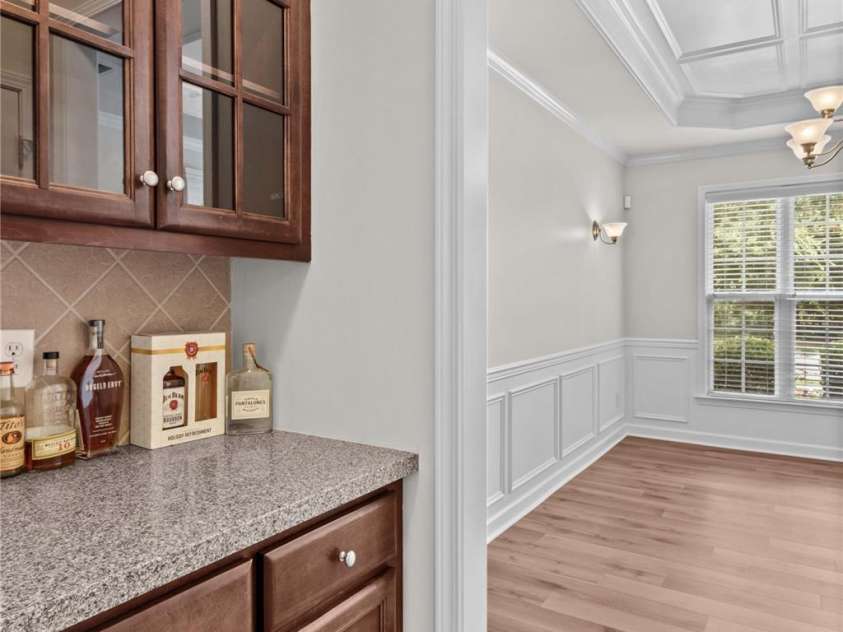 1011 Wadsworth Lane, Indian Trail, NC 28079.  MLS# CAR4273243, YatesRealty ID 24459. Butler's pantry between kitchen and dining room