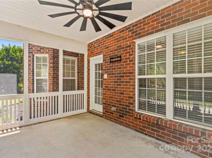 1011 Wadsworth Lane, Indian Trail, NC 28079.  MLS# CAR4273243, YatesRealty ID 24459. Screened porch