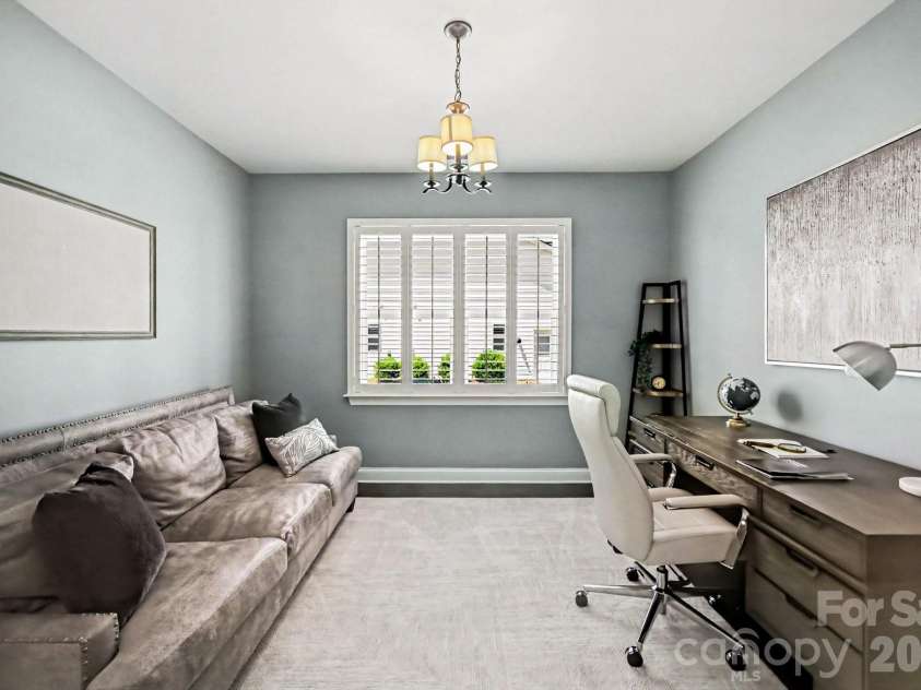 3100 Winged Teal Court, Belmont, NC 28012.  MLS# CAR4380600, YatesRealty ID 24466. Office with French Doors