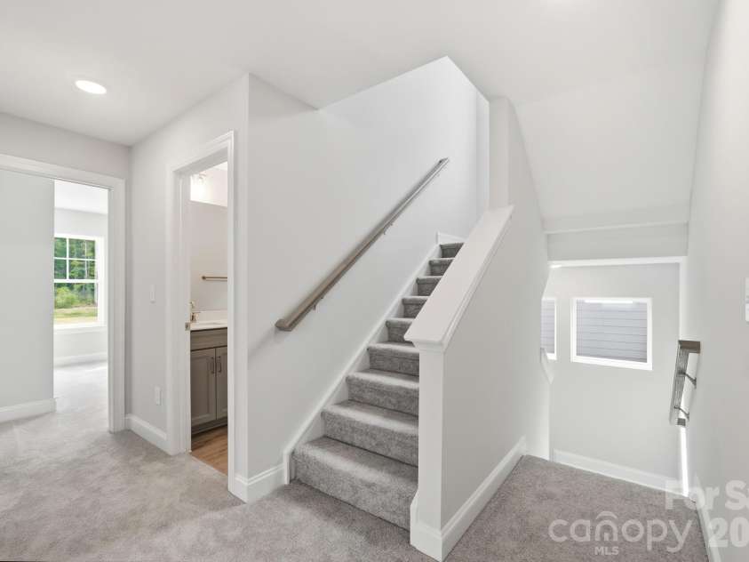 13123 Foxberry Road, Charlotte, NC 28213.  MLS# CAR4373503, YatesRealty ID 24472. Stairs to 3rd level