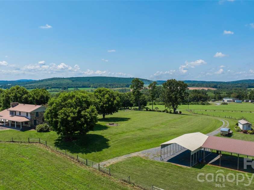 6350 Roscoe Road, Denton, NC 27239.  MLS# CAR4393192, YatesRealty ID 2448. Aerial