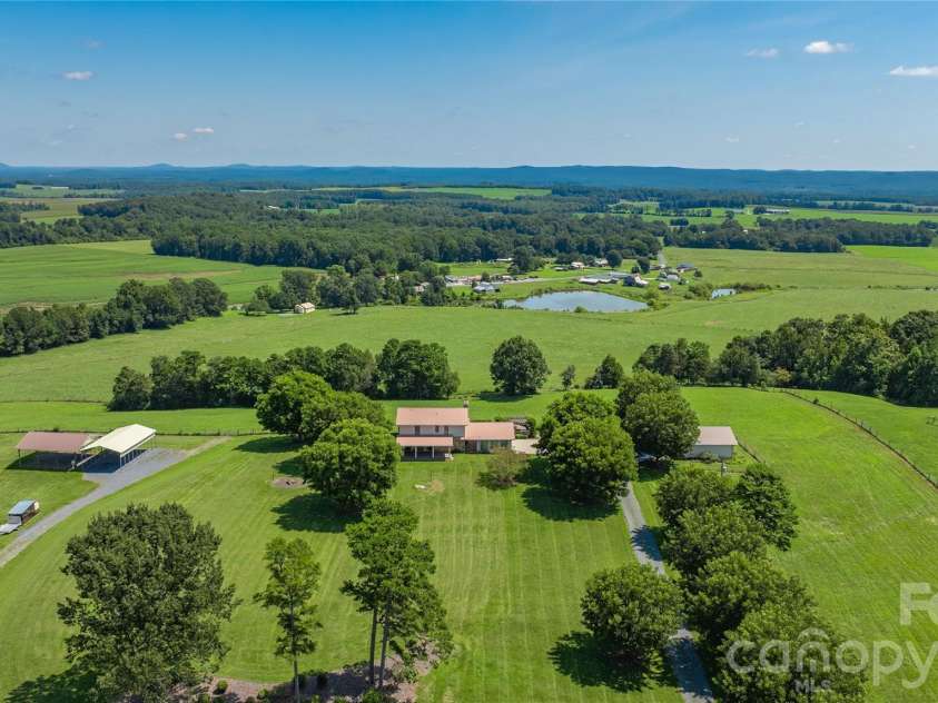6350 Roscoe Road, Denton, NC 27239.  MLS# CAR4393192, YatesRealty ID 2448. Aerial