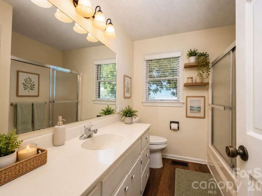 6350 Roscoe Road, Denton, NC 27239.  MLS# CAR4393192, YatesRealty ID 2448. Bathroom virtually staged