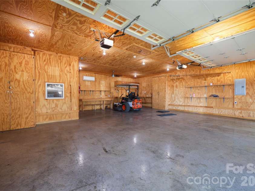 6350 Roscoe Road, Denton, NC 27239.  MLS# CAR4393192, YatesRealty ID 2448. Inside of garage