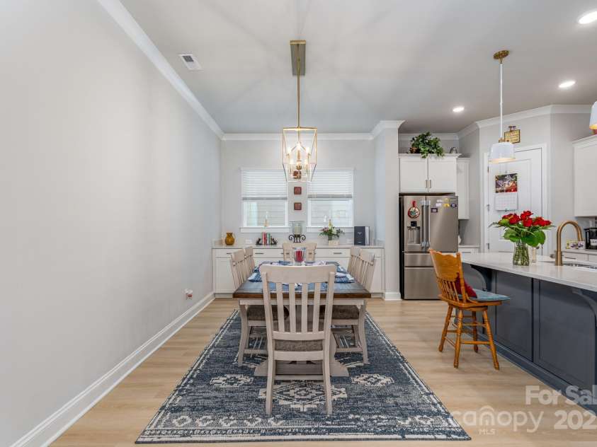 1038 Idyllic Lane, Waxhaw, NC 28173.  MLS# CAR4331673, YatesRealty ID 24480. Dining Room Area Off Kitchen