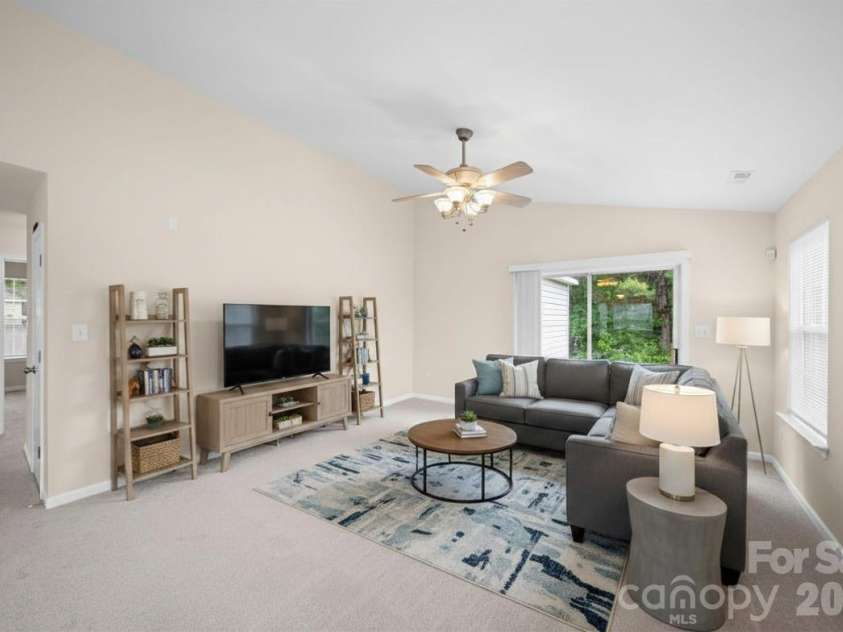 559 Railway Place, Concord, NC 28025.  MLS# CAR4380553, YatesRealty ID 24490. Great Room Virtually Staged