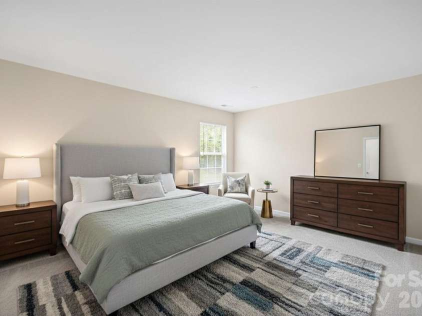 559 Railway Place, Concord, NC 28025.  MLS# CAR4380553, YatesRealty ID 24490. Primary Bedroom Virtually Staged Option 2