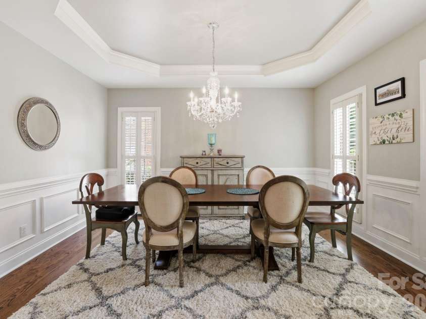 239 Sardis Pointe Road, Matthews, NC 28105.  MLS# CAR4373464, YatesRealty ID 24492. Dining room