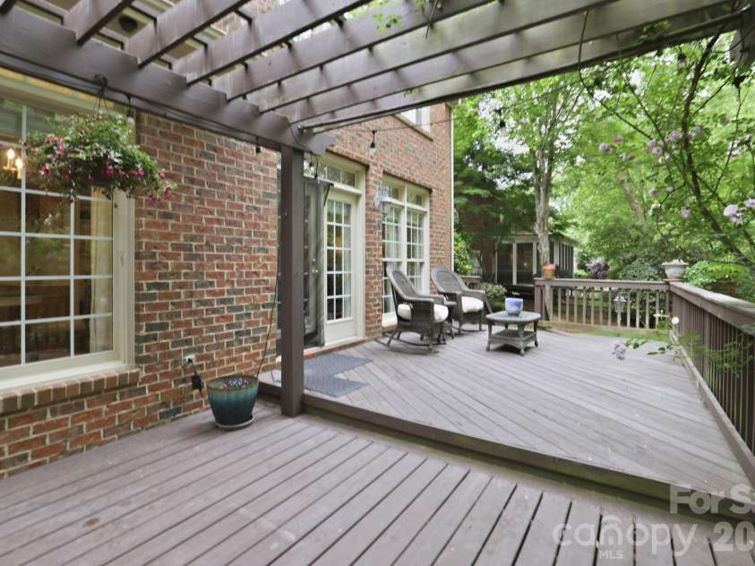 239 Sardis Pointe Road, Matthews, NC 28105.  MLS# CAR4373464, YatesRealty ID 24492. Rear deck
