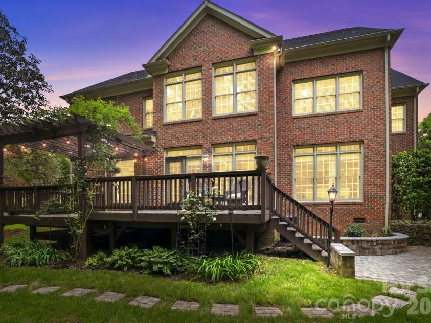 239 Sardis Pointe Road, Matthews, NC 28105.  MLS# CAR4373464, YatesRealty ID 24492. Rear of home