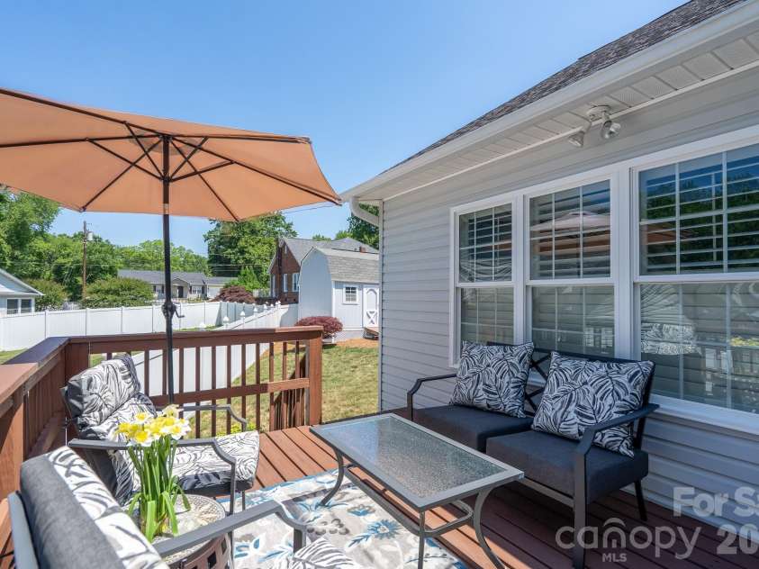 587 Marigold Drive, Kannapolis, NC 28083.  MLS# CAR4383052, YatesRealty ID 24496. Side Deck