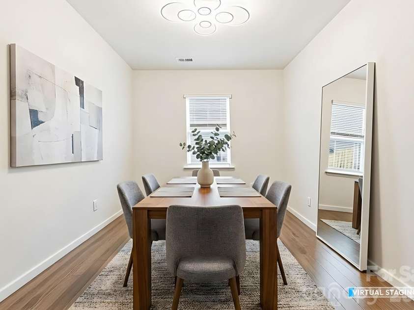 147 Ashelyn Park Drive, Fletcher, NC 28732.  MLS# CAR4357143, YatesRealty ID 24506. Beautiful Dining Room (Virtually Staged)