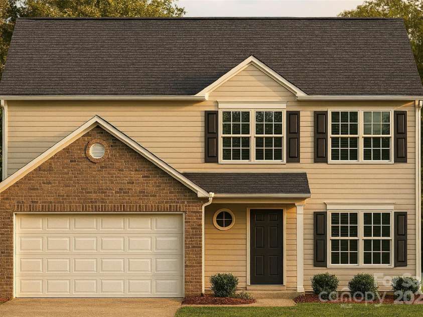 1600 Russell Courtney Road, Monroe, NC 28112.  MLS# CAR4276315, YatesRealty ID 24514. Elevation rendering for reference only. Actual Color and materials may change