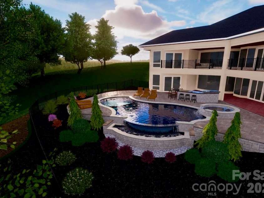 106 Lightship Drive, Mooresville, NC 28117.  MLS# CAR4309787, YatesRealty ID 24515. Proposed Pool Design