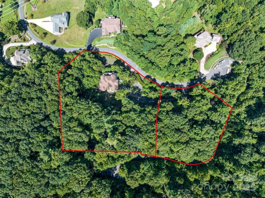 61 Mcintyre Drive, Asheville, NC 28803.  MLS# CAR4275405, YatesRealty ID 24516. Ariel View