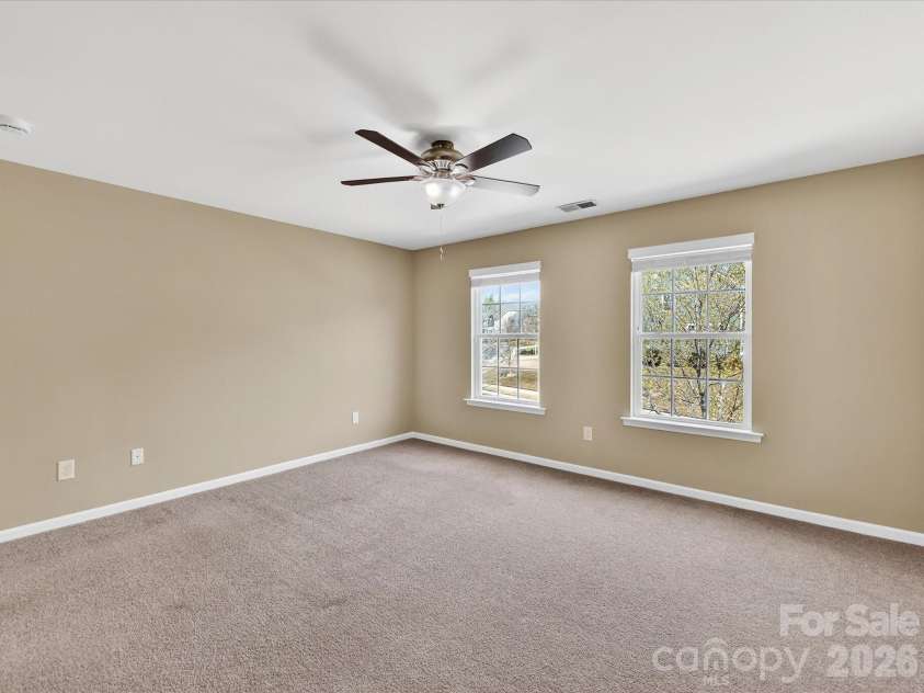 3504 Ringtail Drive, Waxhaw, NC 28173.  MLS# CAR4359232, YatesRealty ID 24519. Upper-Level Bedroom 4 has connecting Bath and Fan
