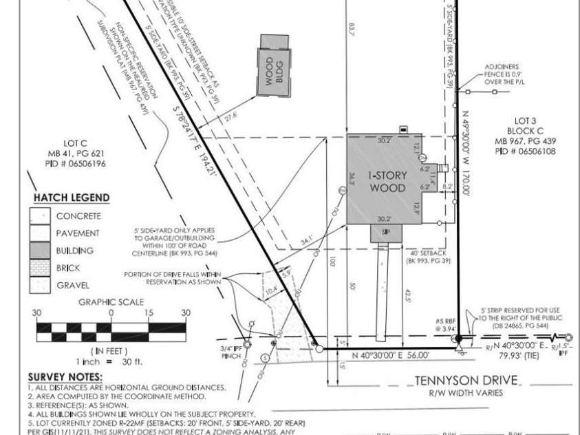 917 Tennyson Drive, Charlotte, NC 28208.  MLS# CAR4270110, YatesRealty ID 24520. 