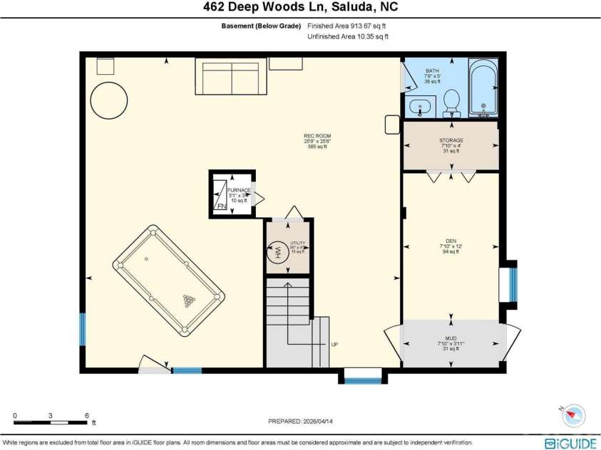 462 Deep Woods Lane, Saluda, NC 28773.  MLS# CAR4366925, YatesRealty ID 24522. Basement 
