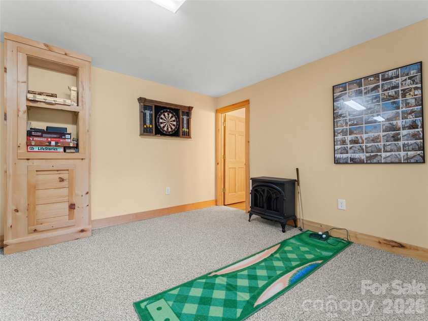 462 Deep Woods Lane, Saluda, NC 28773.  MLS# CAR4366925, YatesRealty ID 24522. Game room