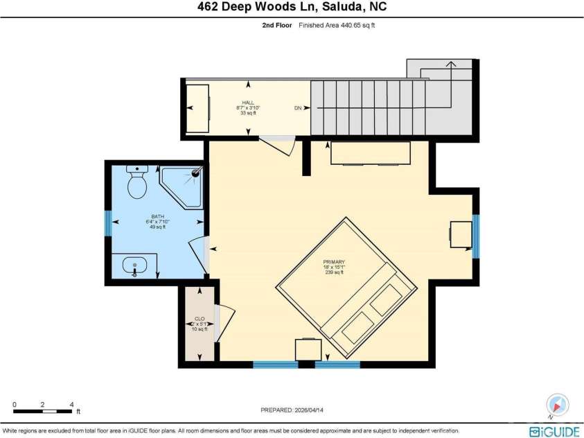 462 Deep Woods Lane, Saluda, NC 28773.  MLS# CAR4366925, YatesRealty ID 24522. Large private loft space