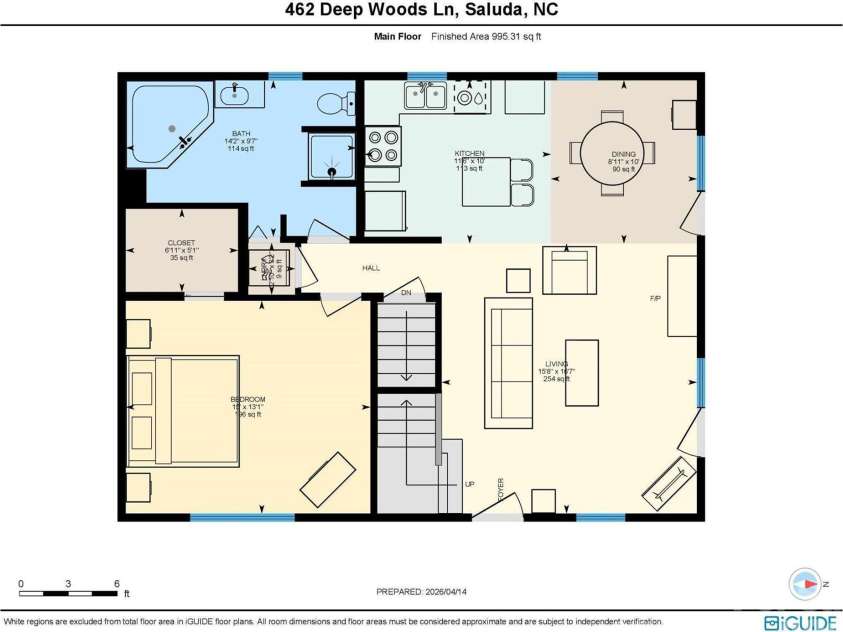 462 Deep Woods Lane, Saluda, NC 28773.  MLS# CAR4366925, YatesRealty ID 24522. Main floor 
