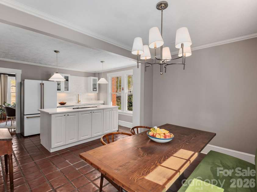 67 Cherokee Road, Asheville, NC 28801.  MLS# CAR4339931, YatesRealty ID 24525. Open Kitchen and Dining
