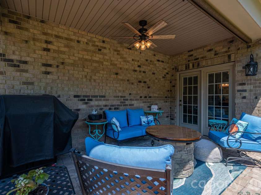 5228 Courtyard Lane, Belmont, NC 28012.  MLS# CAR4381843, YatesRealty ID 24533. Back Porch