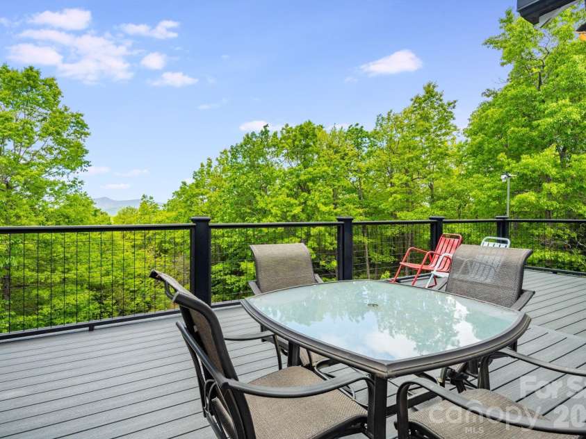1659 High Rock Acres Drive, Black Mountain, NC 28711.  MLS# CAR4380378, YatesRealty ID 24534. Trex Deck with Mountain Views 
