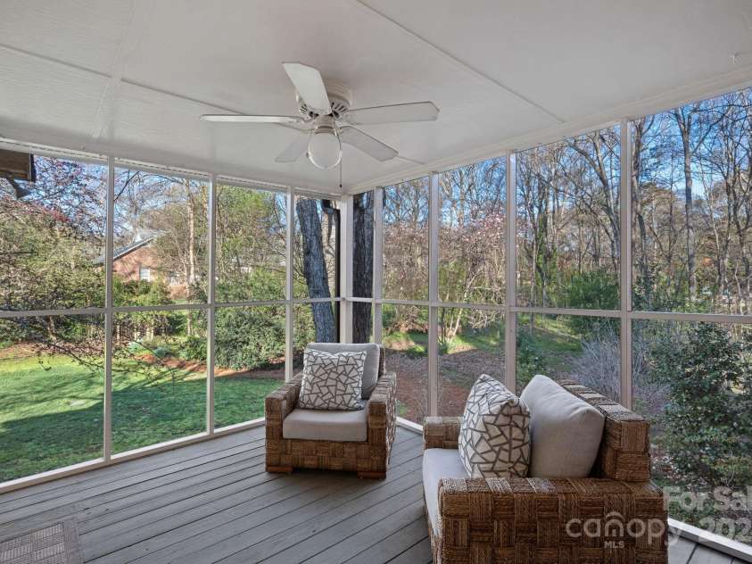 1624 Chadmore Lane, Concord, NC 28027.  MLS# CAR4234626, YatesRealty ID 24536. Screened Porch
