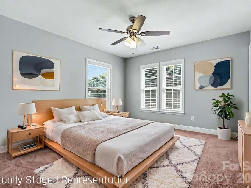 325 Mount Side Way, Fort Mill, SC 29715.  MLS# CAR4418360, YatesRealty ID 24547. Bedroom 3 *Virtually Staged*