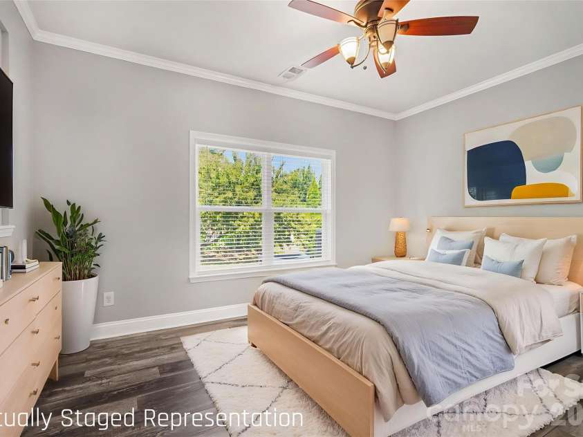 325 Mount Side Way, Fort Mill, SC 29715.  MLS# CAR4418360, YatesRealty ID 24547. Main level bedroom *virtually staged*