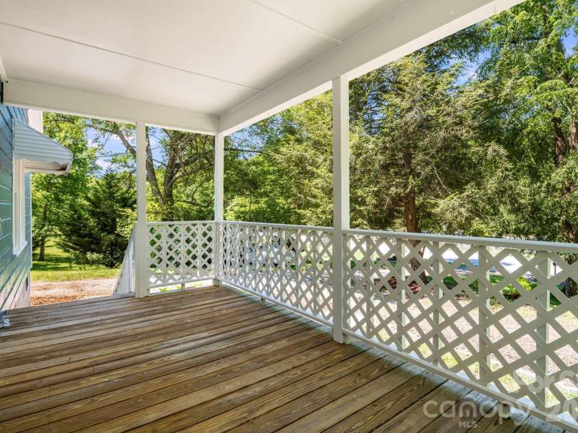 141 Coxe Road, Rutherfordton, NC 28139.  MLS# CAR4383067, YatesRealty ID 24548. Back Porch