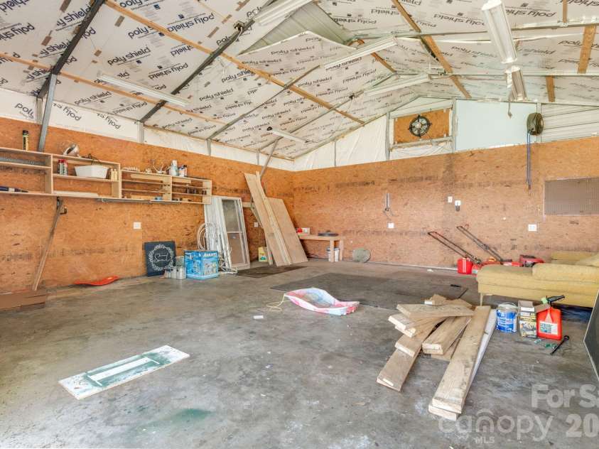 141 Coxe Road, Rutherfordton, NC 28139.  MLS# CAR4383067, YatesRealty ID 24548. Garage/Workshop - Interior