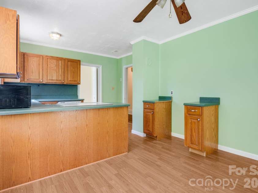 141 Coxe Road, Rutherfordton, NC 28139.  MLS# CAR4383067, YatesRealty ID 24548. Kitchen View from Dining Room