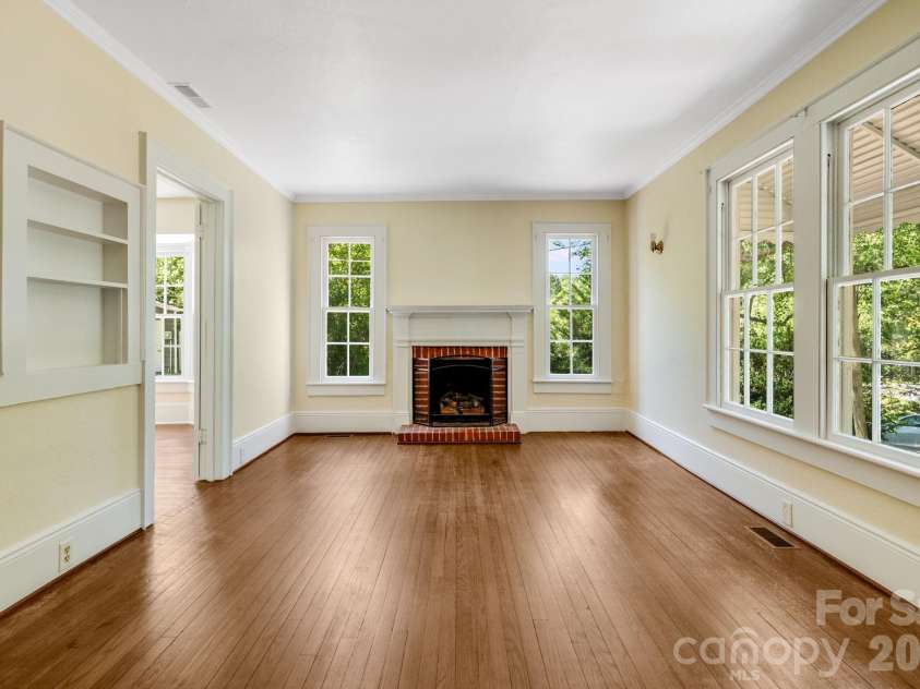 141 Coxe Road, Rutherfordton, NC 28139.  MLS# CAR4383067, YatesRealty ID 24548. Living Area - Front View with Chimney