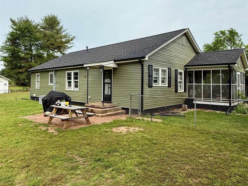 214 Double Shoals Road, Lawndale, NC 28090.  MLS# CAR4256264, YatesRealty ID 24548. Back fenced in yard with patio space