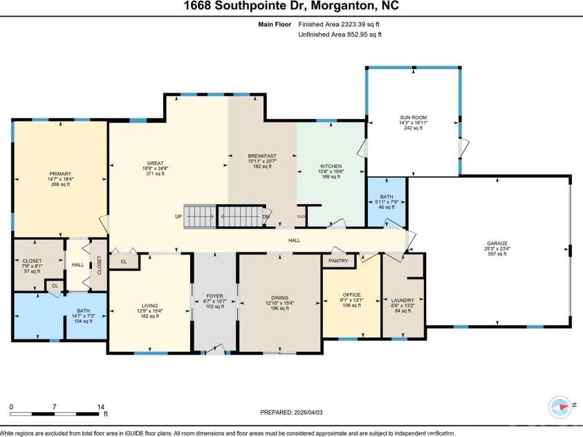 1668 Southpointe Drive, Morganton, NC 28655.  MLS# CAR4363853, YatesRealty ID 24552. 
