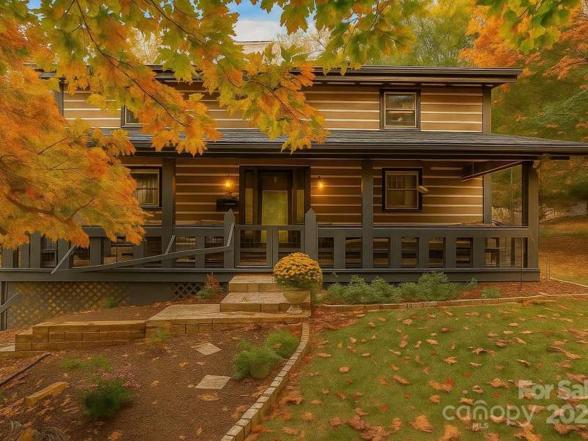 61 Honeycutt Lane, Nebo, NC 28761.  MLS# CAR4306544, YatesRealty ID 24556. This image has been virtually enhanced to reflect the current fall season