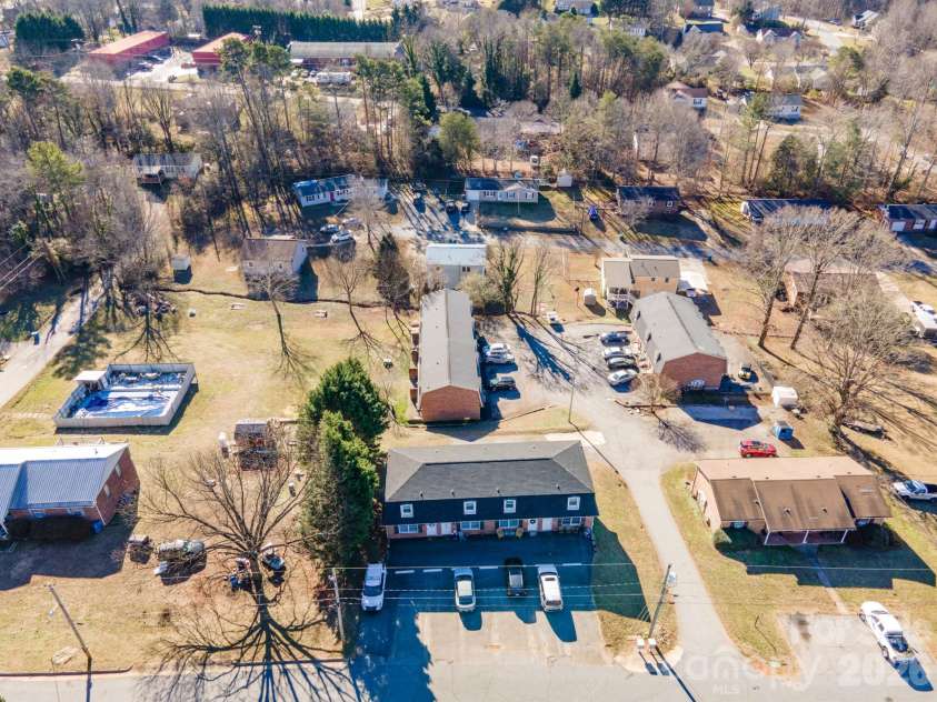 18 Berkley Avenue, Granite Falls, NC 28630.  MLS# CAR4336892, YatesRealty ID 2456. Front of Upper Building Facing Berkley Ave - Four Apartments with 2 Bedrooms and 1 1/2 Baths