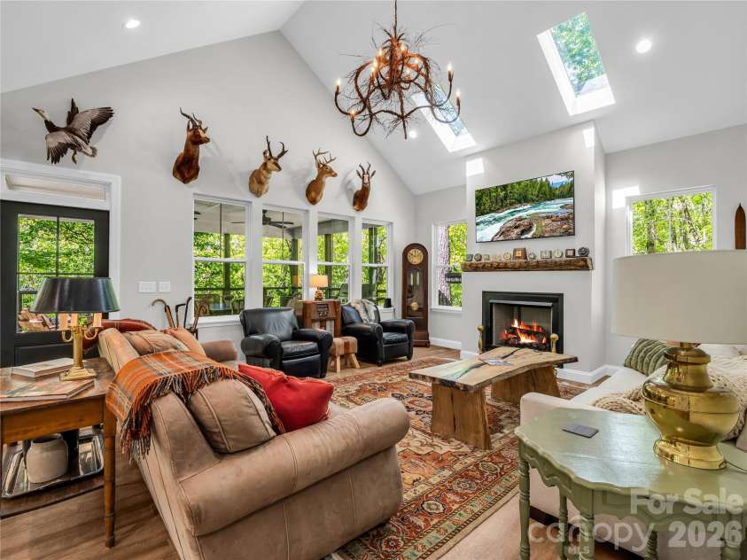 737 Melrose Mountain Road, Tryon, NC 28782.  MLS# CAR4380872, YatesRealty ID 24564. So much natural light!