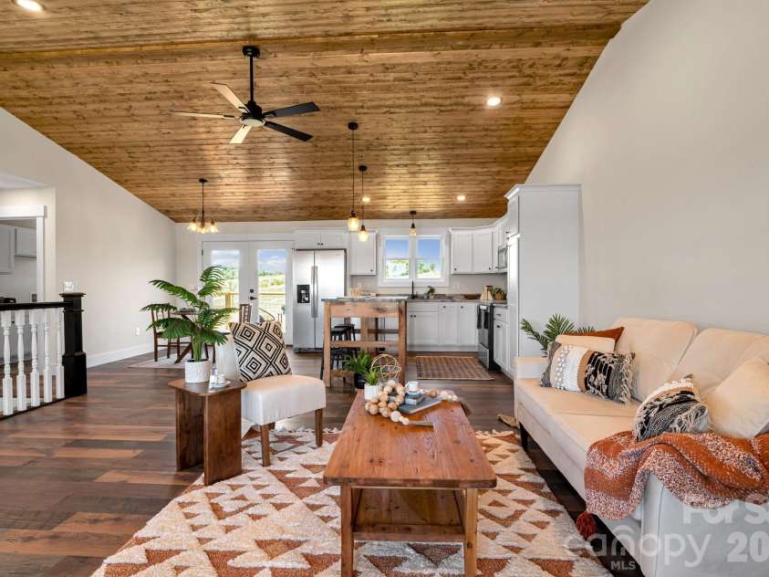 33 Pilgrims Path Lane, Alexander, NC 28701.  MLS# CAR4374090, YatesRealty ID 24567. Open Concept Living Area