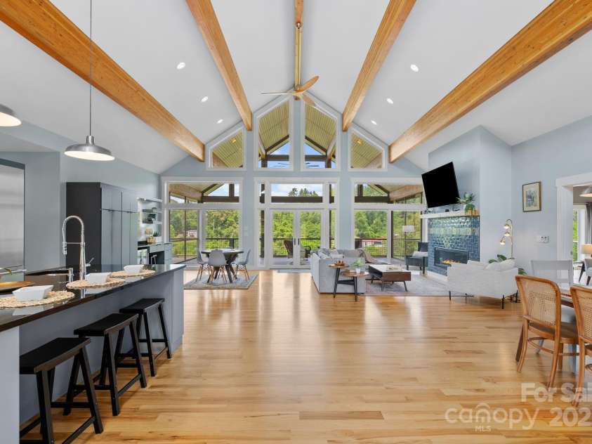 41 Bell Sprinkle Road, Weaverville, NC 28787.  MLS# CAR4268060, YatesRealty ID 24576. Light and bright open concept with breathtaking views